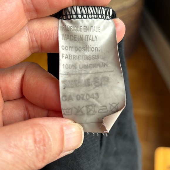 Never worn black 100% linen dress. Size S. Lavinia brand made in Italy. - Picture 12 of 12